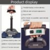 1pc 110lb/50kg Digital Handheld Luggage Hanging Baggage Scale, hand Scale, for automotive detailing tools, Mini Portable Electronic Scale, Express Scale With Backlight LCD Display, Travel Must Haves